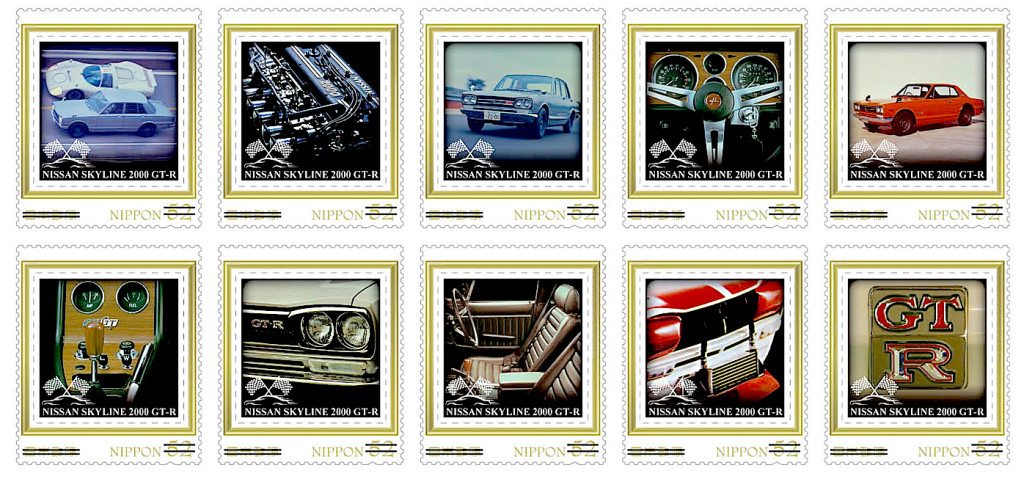 フレーム切手80フラワー_台紙